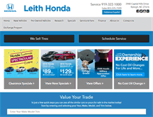 Tablet Screenshot of leithhonda.com